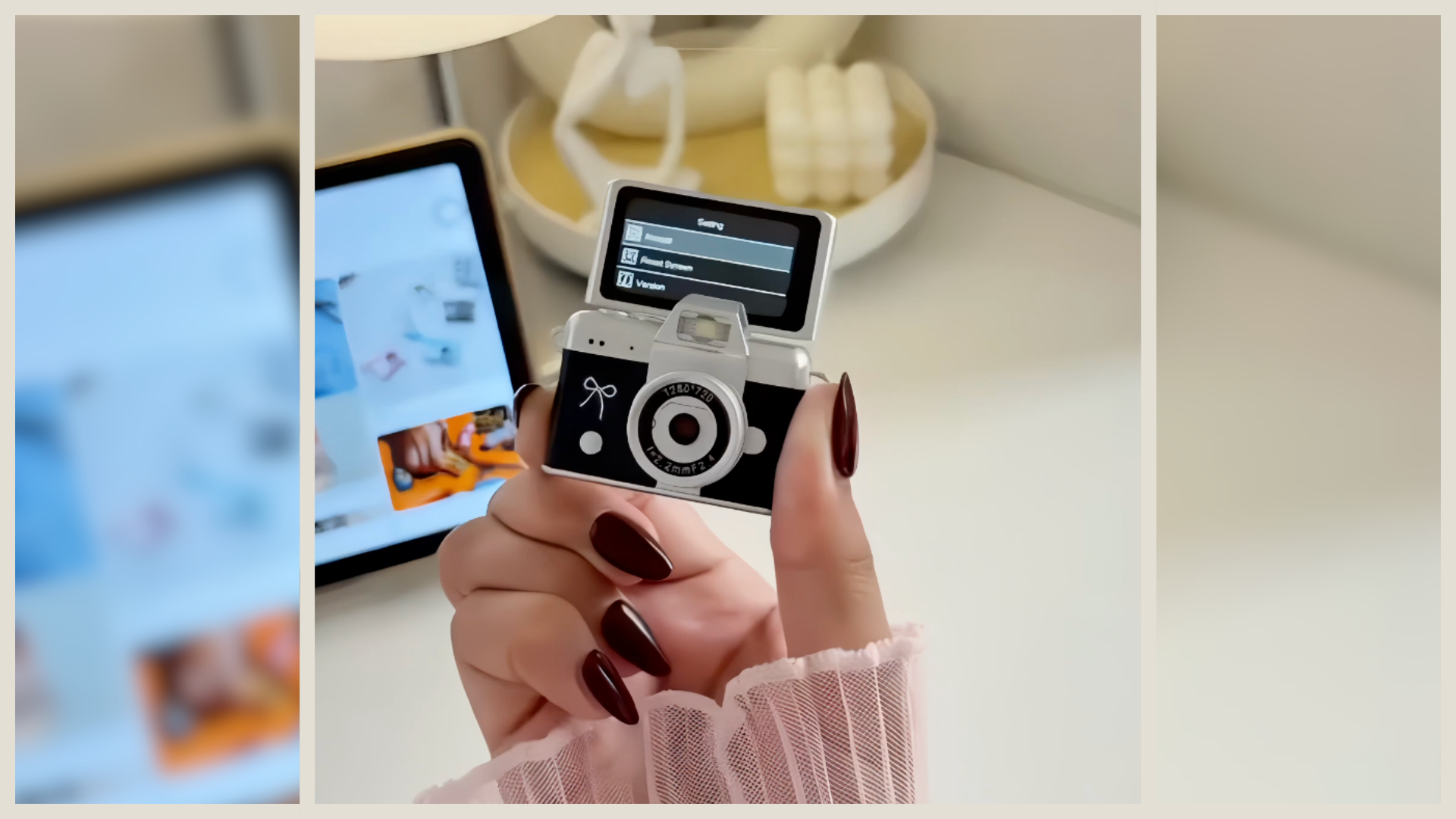 mini cámara retro vintage pequeña Retroscam